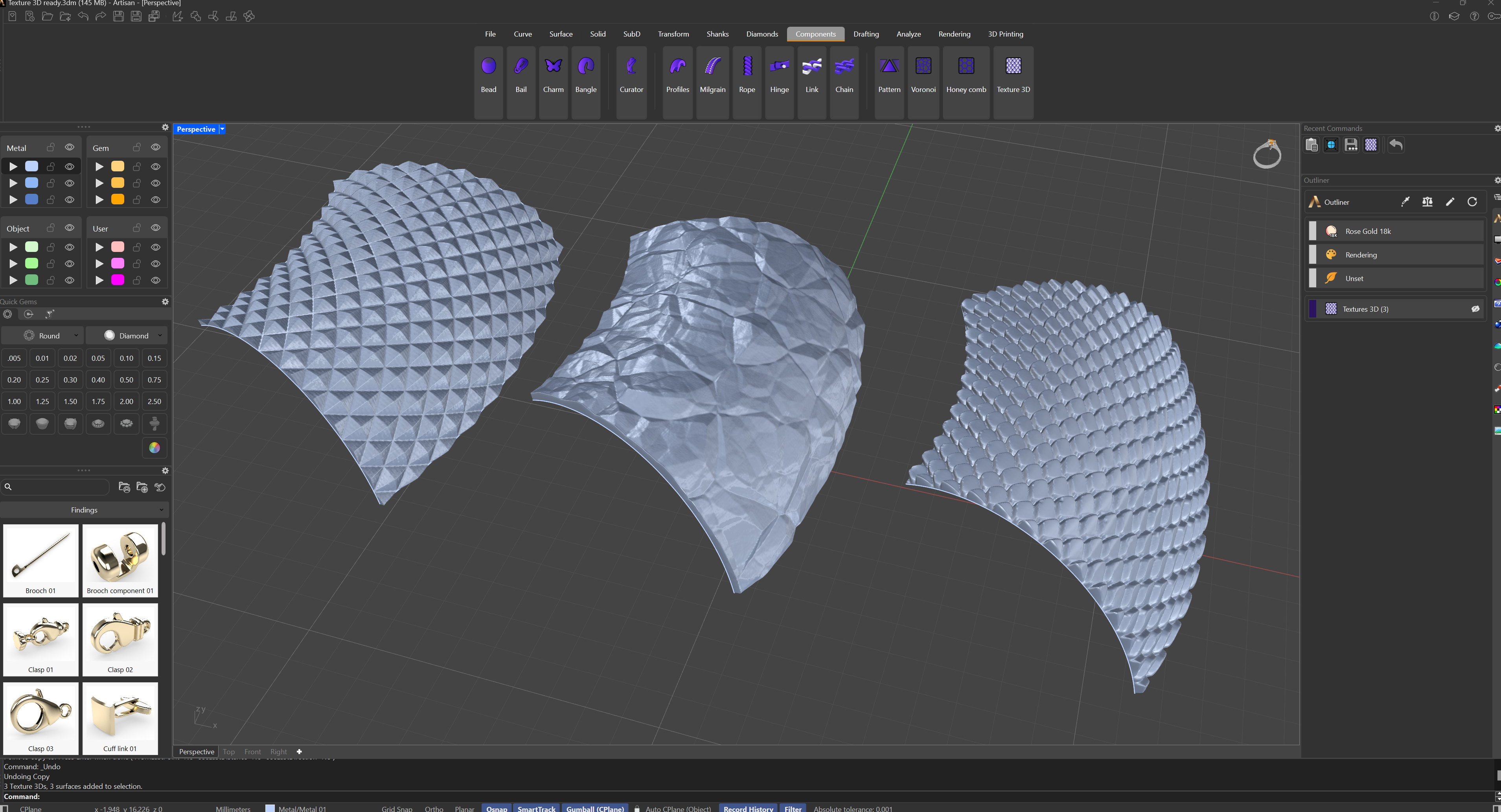 Textures 3D Examples